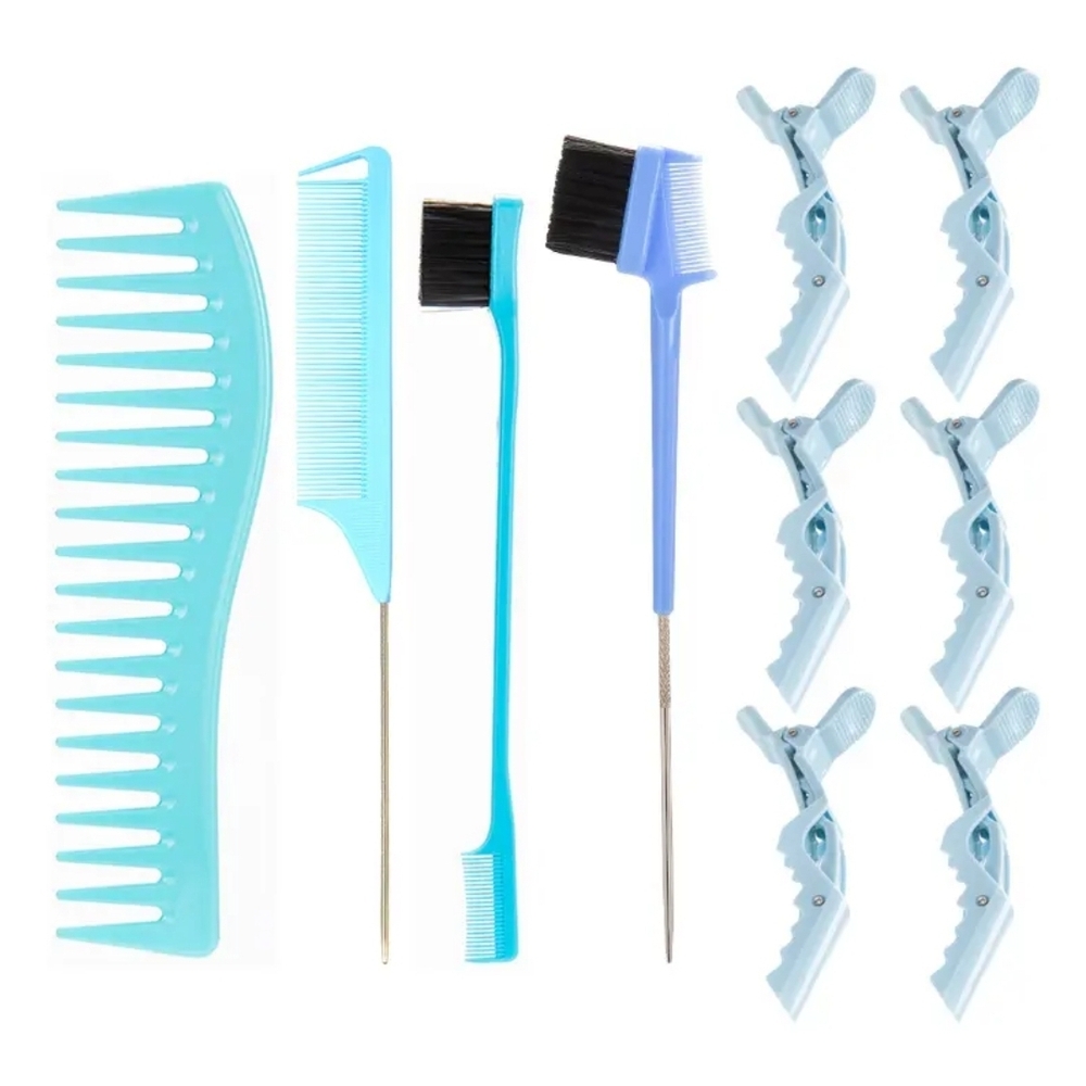 Blue Hair Styling Tools Set for Professional Use